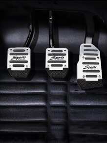 3入組汽車防滑踏板套 - 銀色 - 查看 2