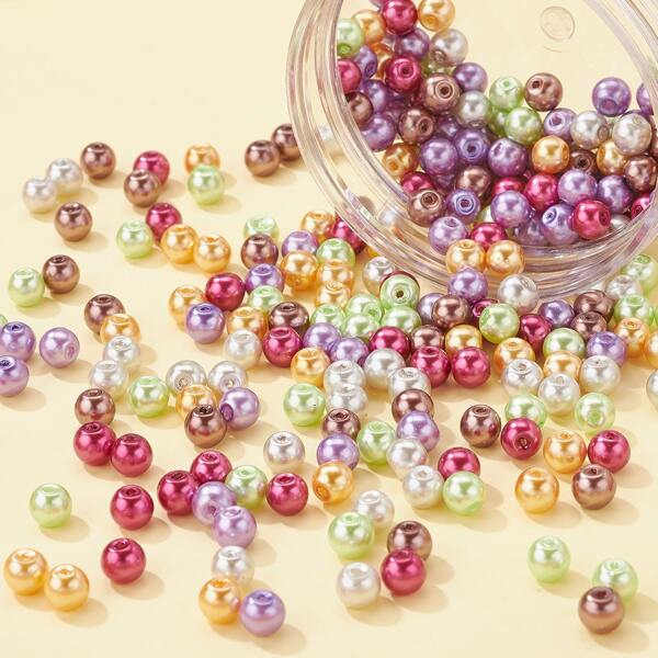 

1box Bead DIY Jewelry Accessory, Multicolor