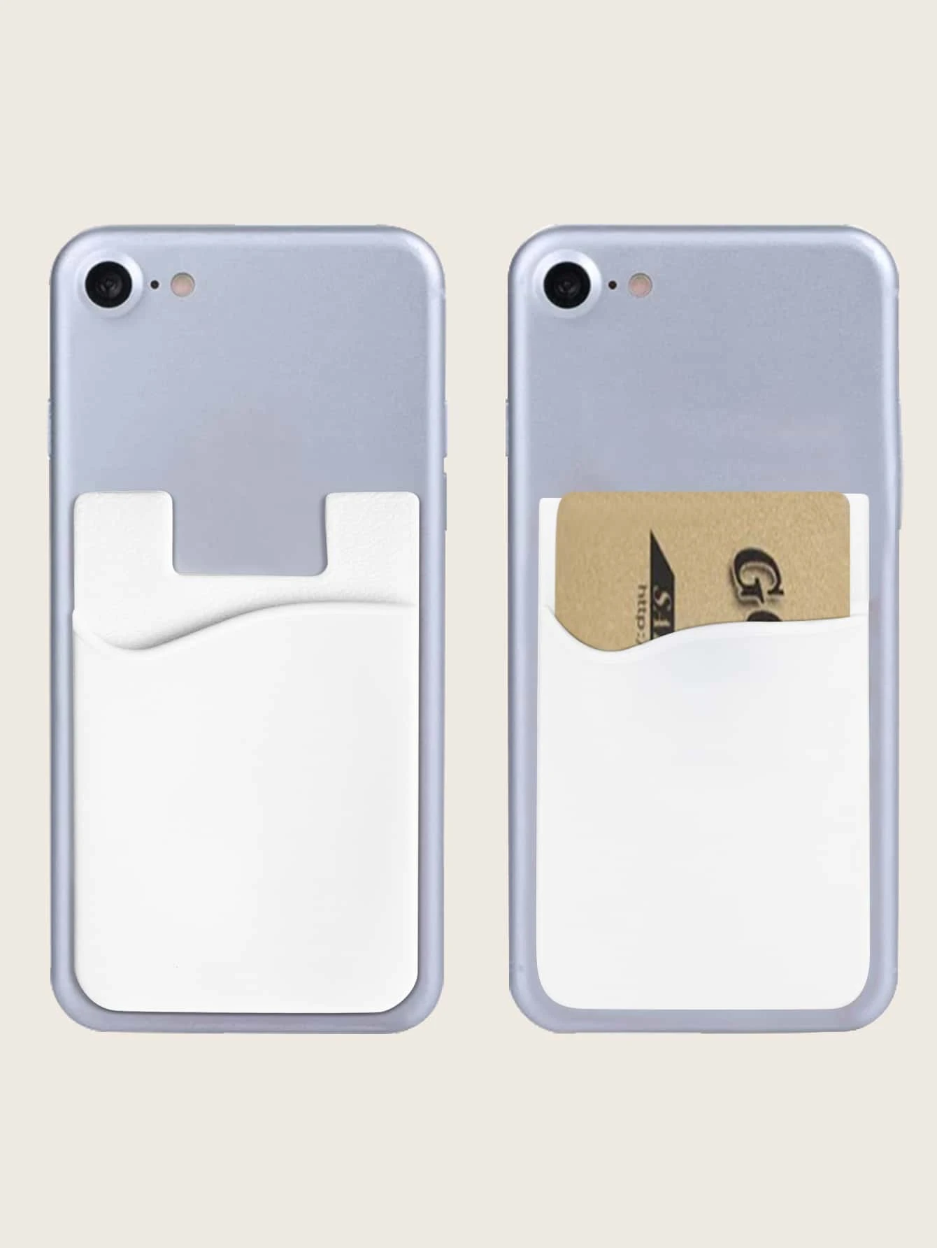 Minimalist Adhesive Card Holder Bag - White - View 1