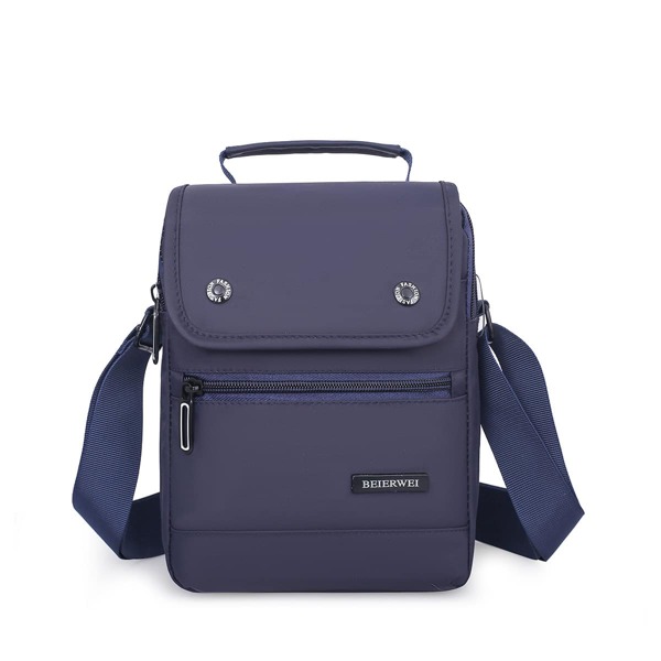 

Men Letter Patch Square Bag, Blue