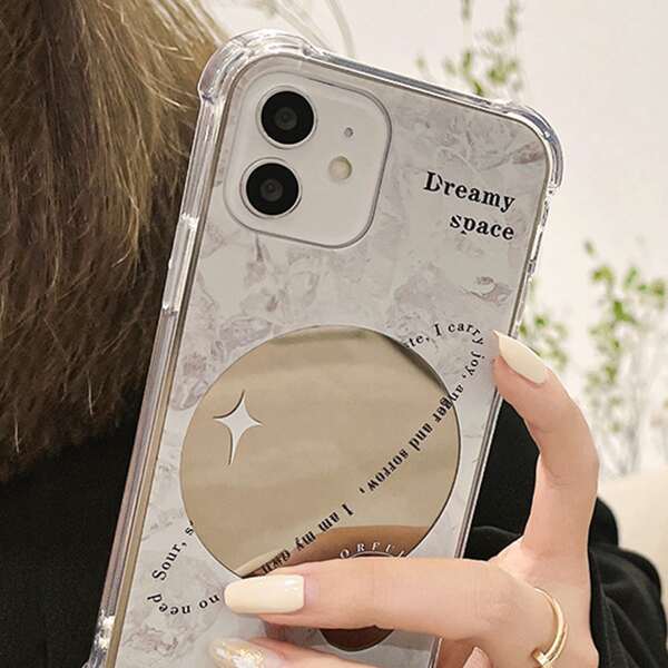 

Planet Print Mirror Phone Case, Multicolor