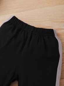 Baby Boy Color Block Hooded Bodysuit & Sweatpants - Multicolor - View 3