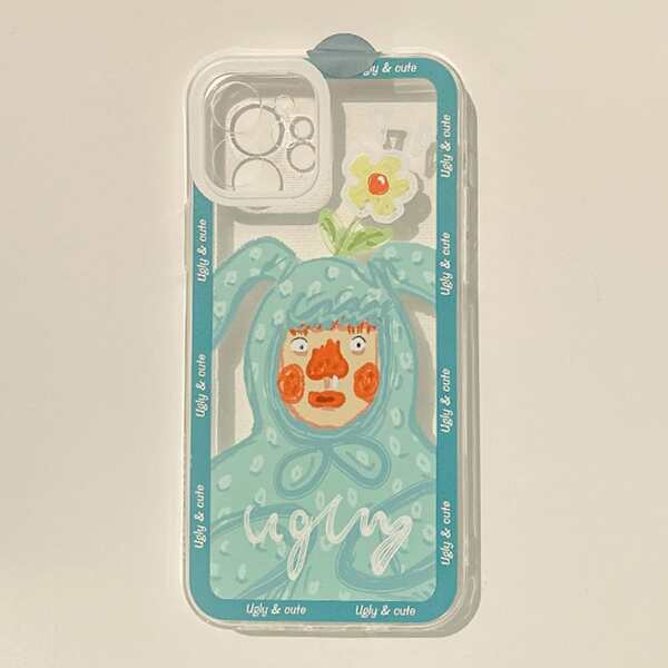 

Figure Graphic Clear Phone Case, Multicolor