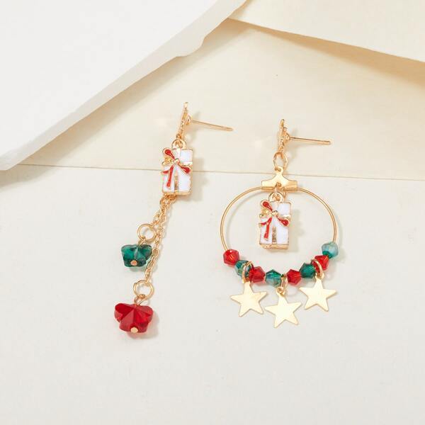 

Christmas Gift Decor Drop Earrings, Multicolor