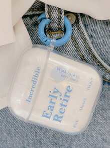 字母圖案AirPods透明保護殼 - 彩色 - 查看 1