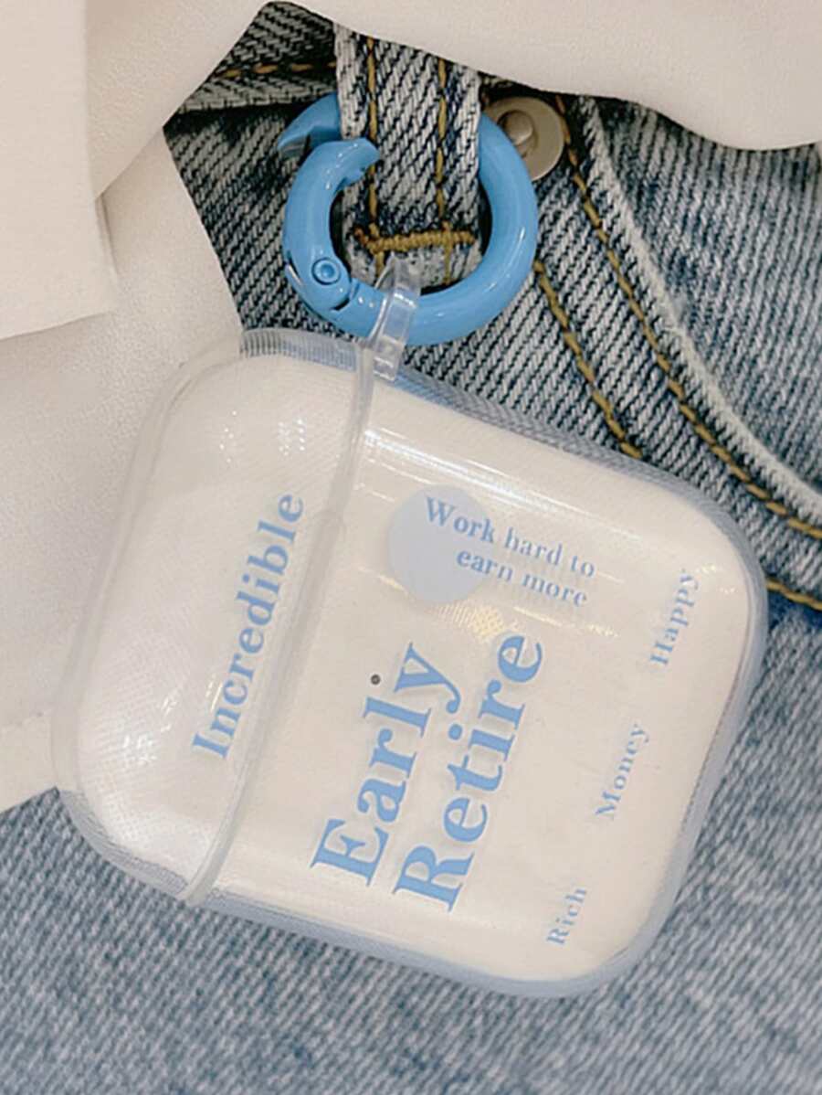 字母圖案AirPods透明保護殼 - 彩色 - 查看 1