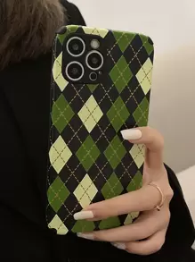 幾何格紋手機外殼 - 彩色 - 查看 1