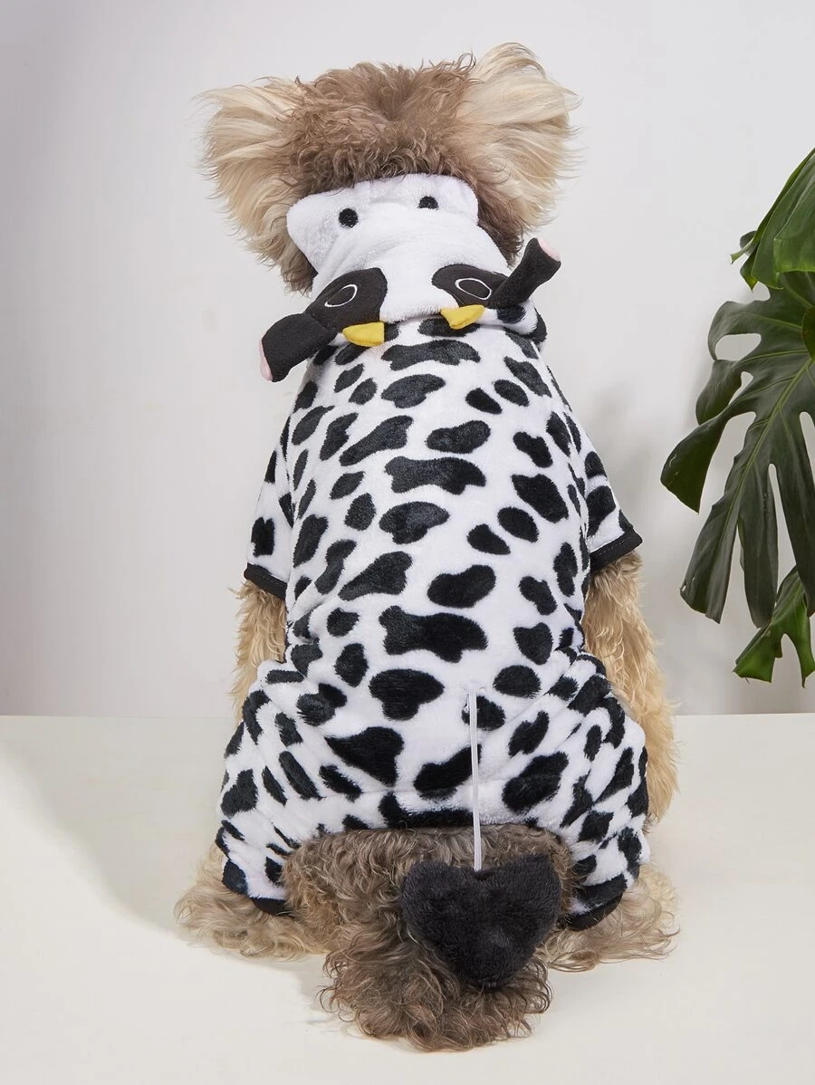 Cow Design Pet Costume Halloween Halloween Costumes - Multicolor - View 1