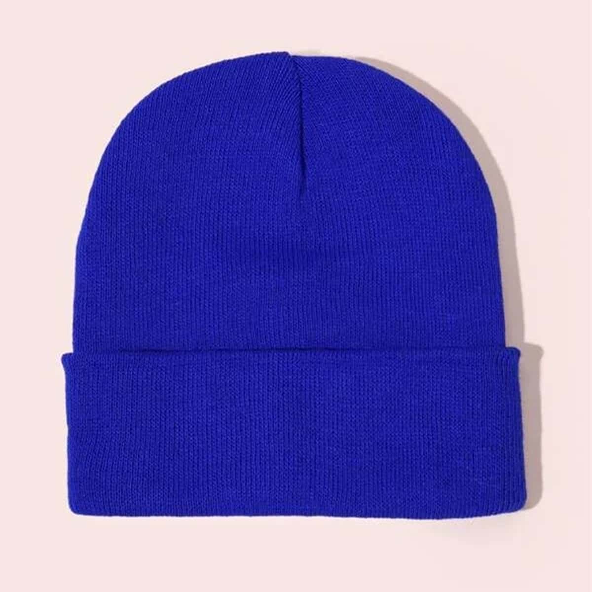 

Solid Knit Beanie, Blue