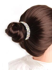 1 chiếc kẹp tóc hình nụ hoa đính đá, phụ kiện tóc, kẹp càng cua, kẹp tóc cài đầu, phụ kiện tóc, ghim cài tóc. - trắng - Xem 3