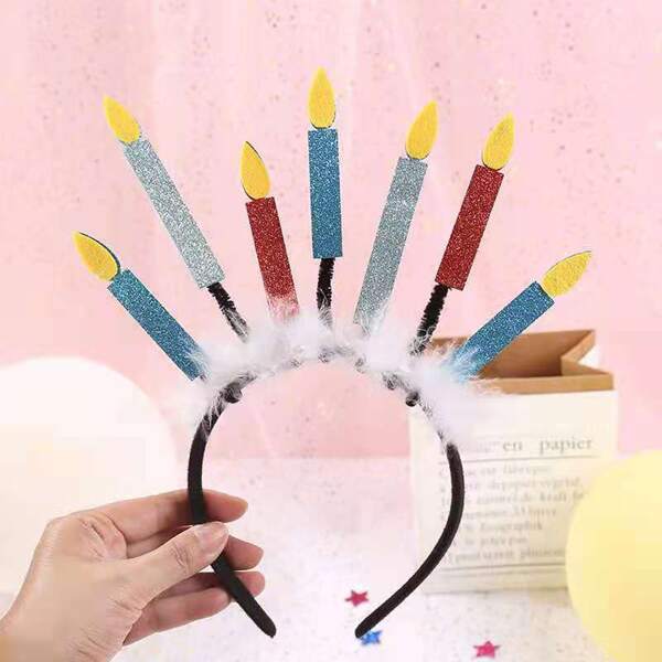

Girls Candle Decor Headband, Multicolor