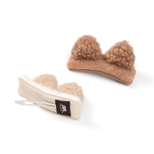 

2pcs Cat Ears Decor Hair Clip, Multicolor