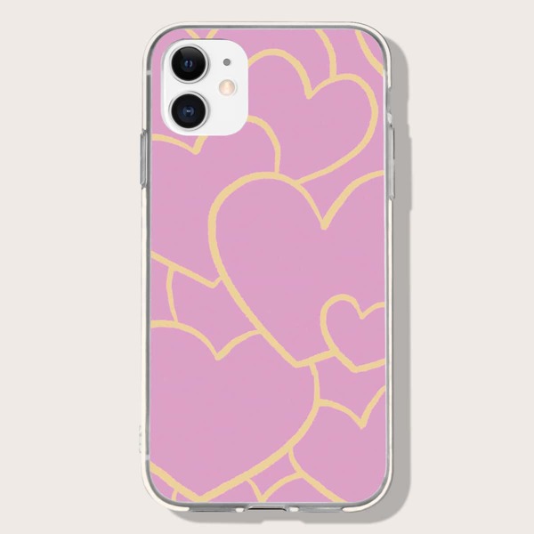 

Heart Pattern Phone Case, Multicolor