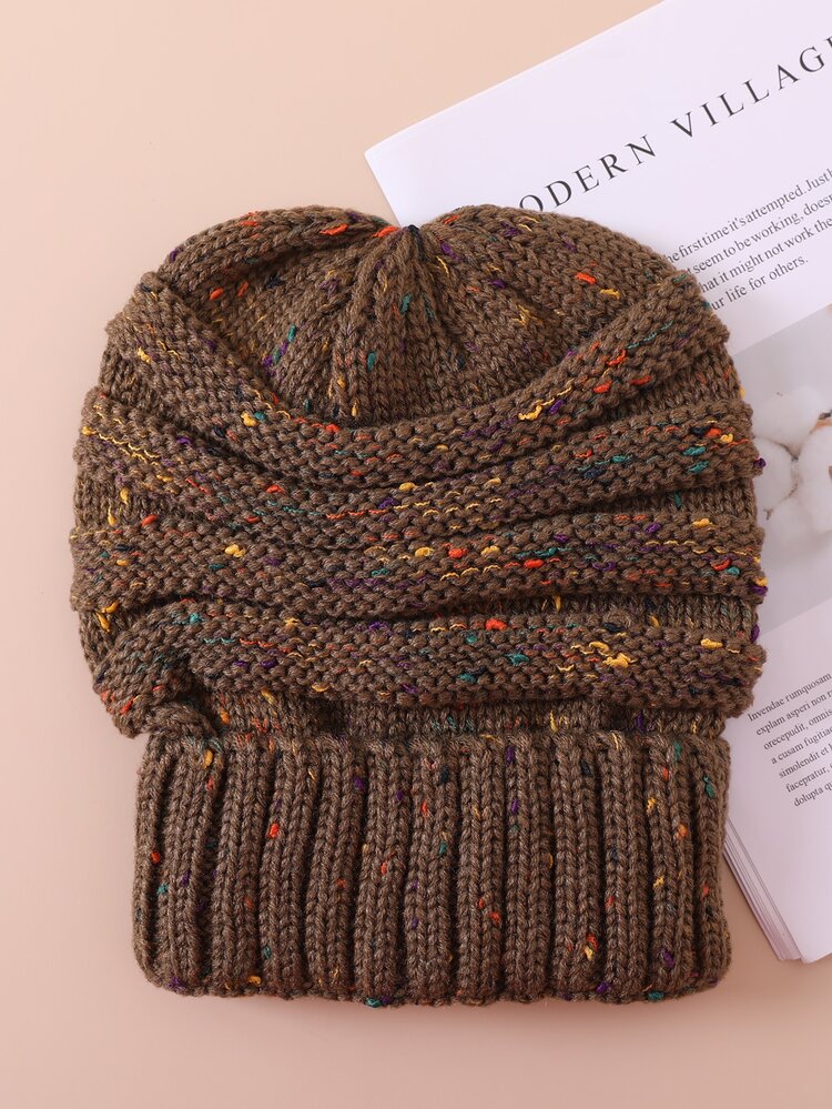 Gorro simple tejido - Marrón - Añade 2