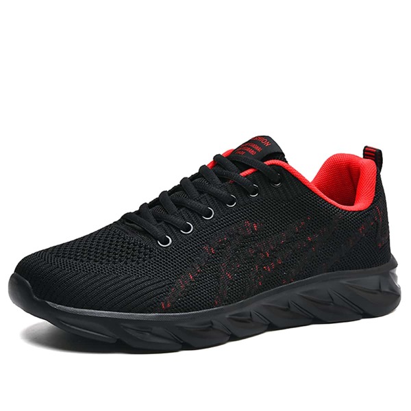 

Men Fire Graphic Running Shoes, Black