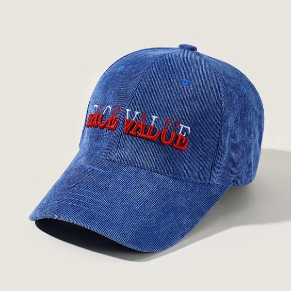 

Letter Embroidery Baseball Cap, Blue