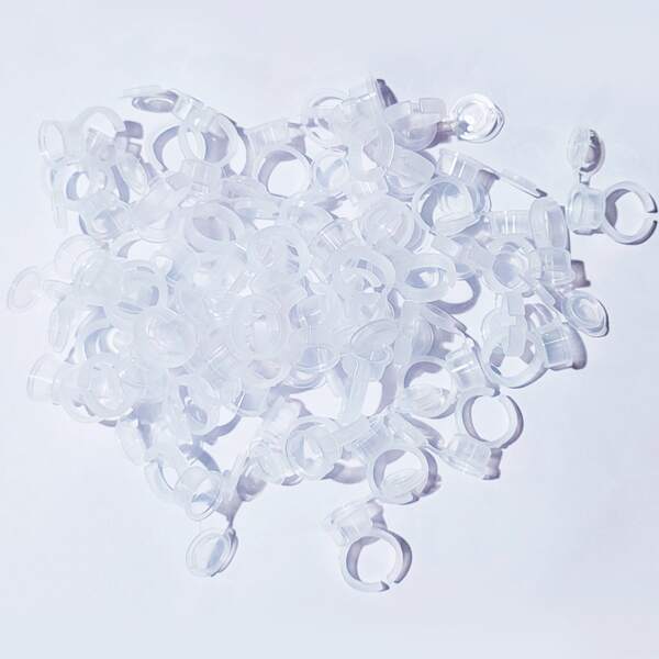 

50pcs Tattoo Ink Ring Cup, White