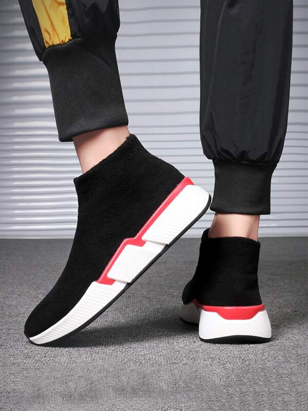slip on high top sneakers mens