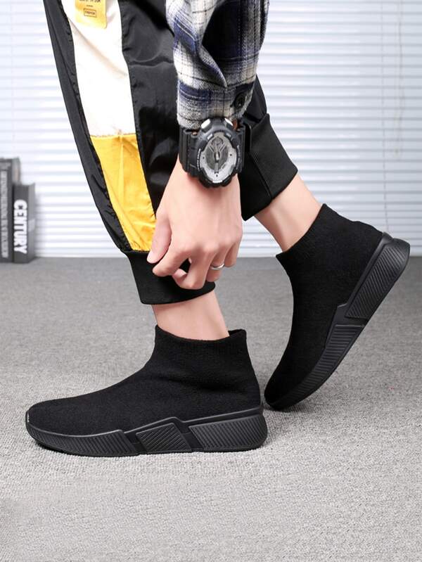 slip on high top sneakers mens