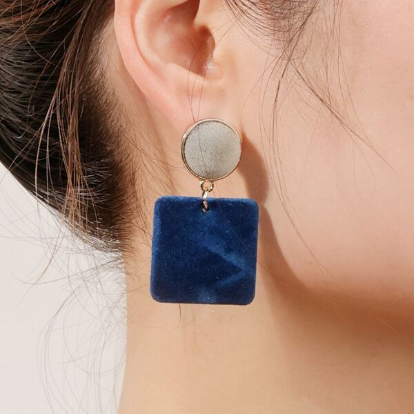 

Square Drop Earrings, Multicolor