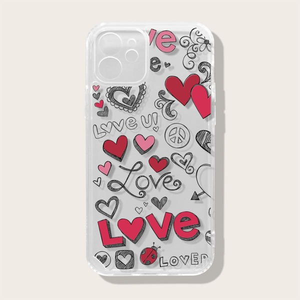 

Heart Pattern Phone Case, Multicolor