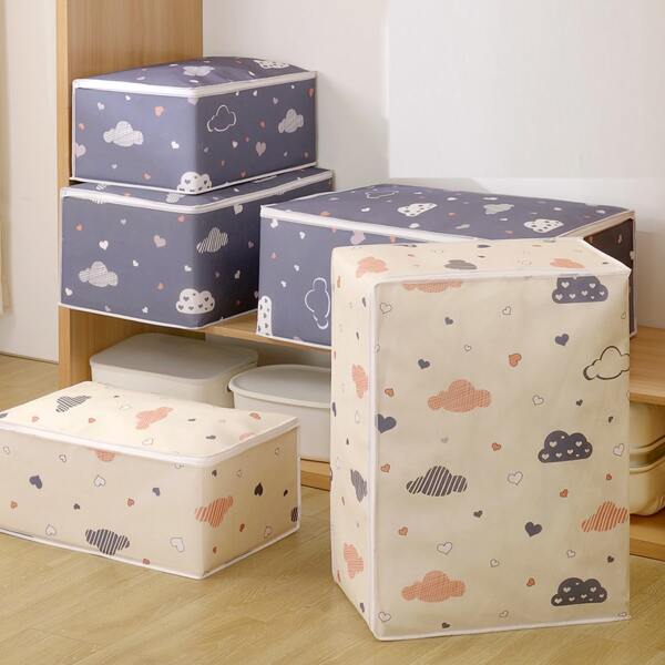 

1pc Cartoon Graphic Random Clothes Storage Bag, Multicolor