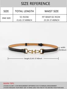 Metal Buckle Corset Belt - Black - View 5