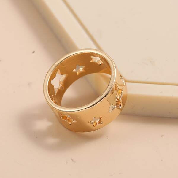 

Star Decor Ring, Gold