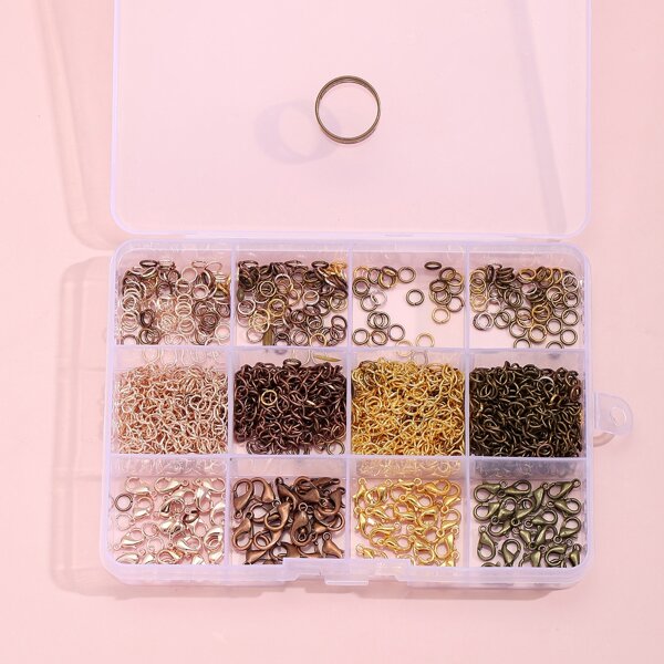 

1box Metal DIY Jewelry Accessory, Multicolor