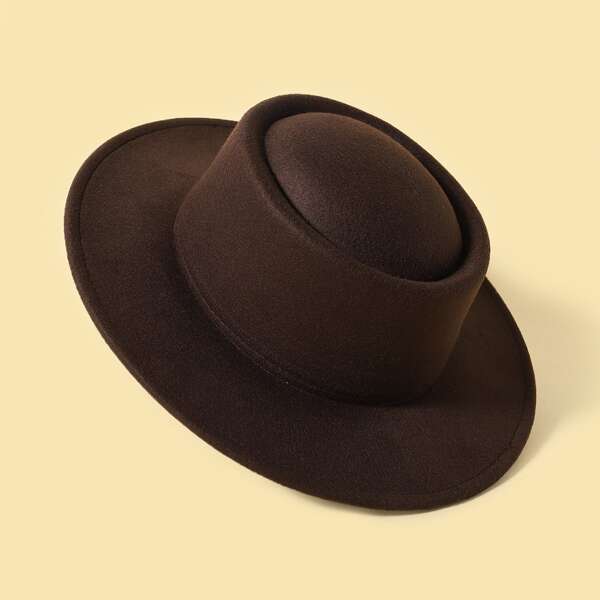 

Kids Solid Hat, Brown