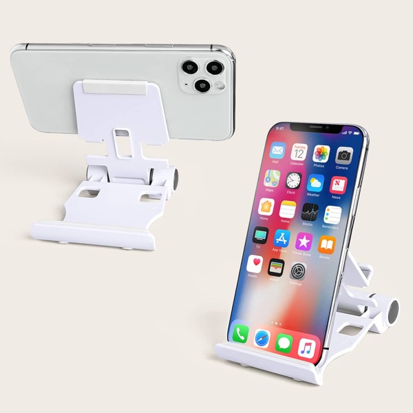 

Adjustable Desktop Phone Holder, White