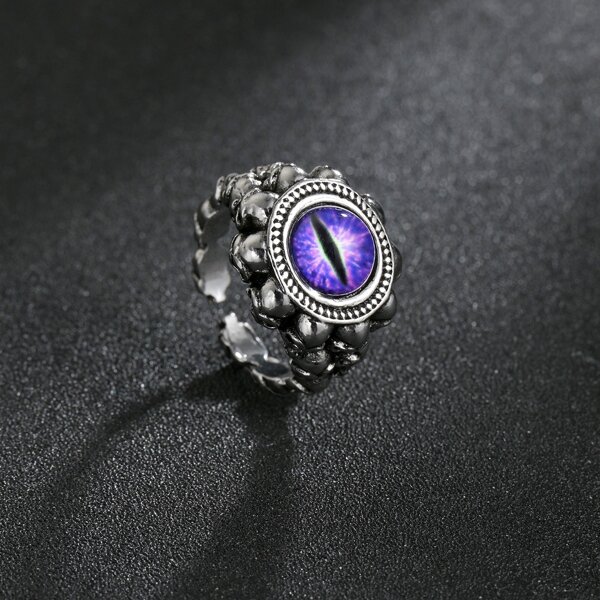

Men Eye Pattern Ring, Multicolor