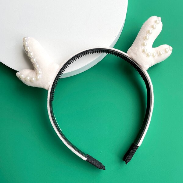 

Christmas Antlers Headband, White