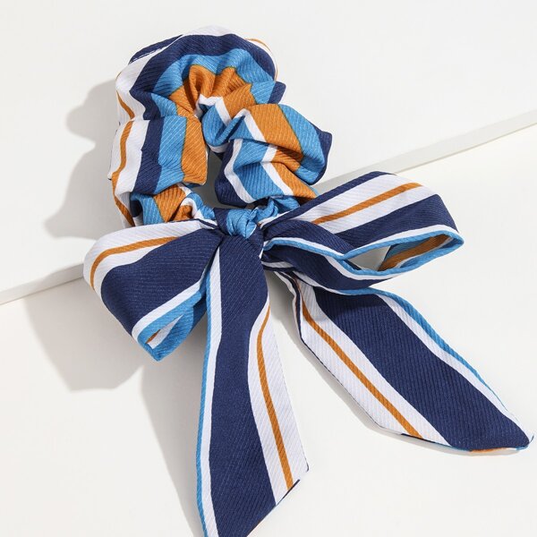 

Stripe Pattern Scrunchie, Multicolor
