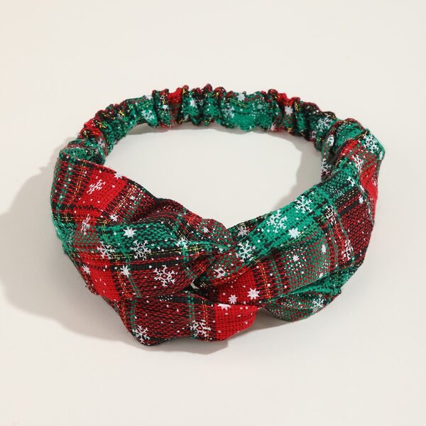 

Christmas Plaid Print Hair Band, Multicolor
