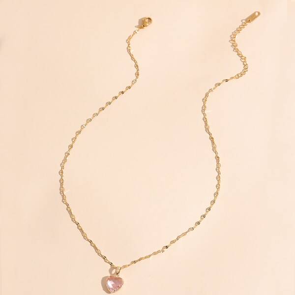 

Heart Pendant Necklace, Gold