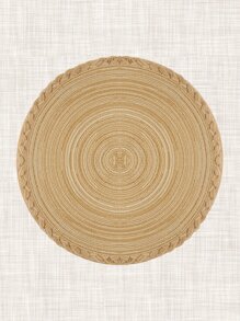 1件圓形餐墊 - 卡其色 - 查看 5