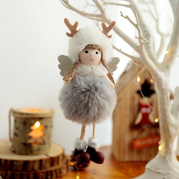 

1pc Christmas Plush Doll Pendant, Multicolor