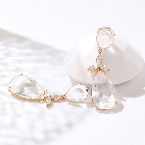 

Water Drop Earrings, Gold