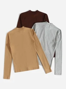 Áo thun nữ màu trơn Giải trí - Nhiều màu - Xem 2