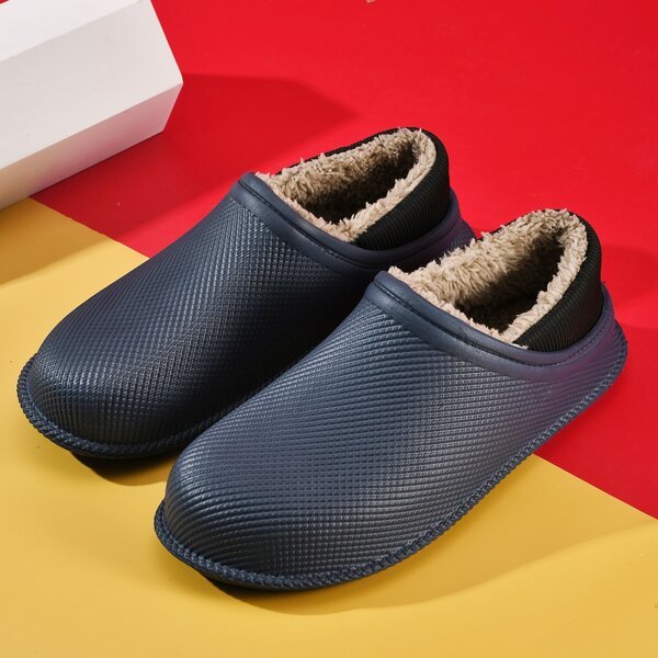 

Men Minimalist Home Slippers, Navy blue