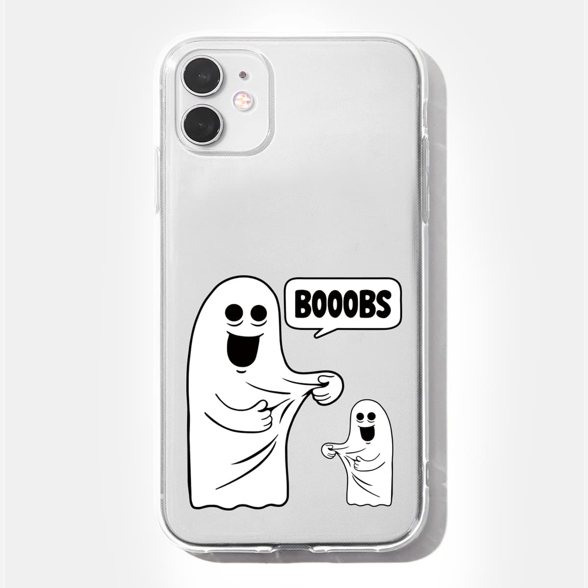 

Ghost Pattern Phone Case, Clear