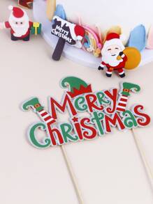 1pc Christmas Cake Topper - Multicolor - View 2