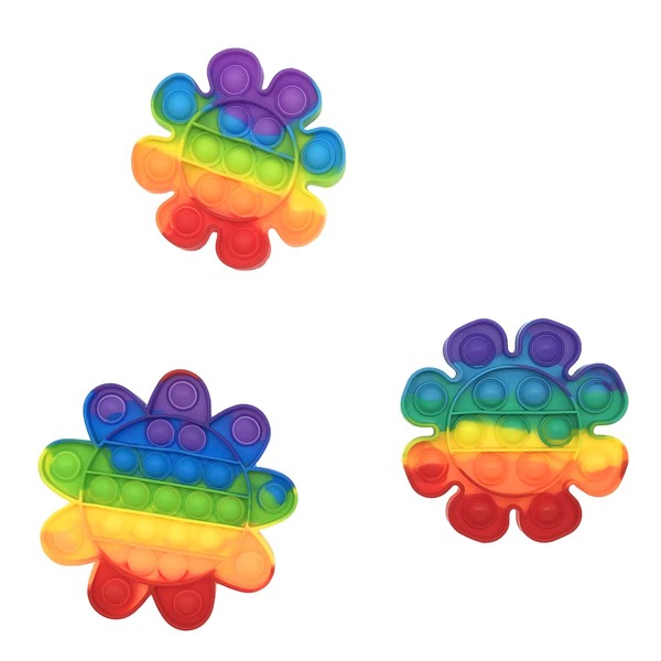 

3pcs Random Push Pop Bubble, Multicolor