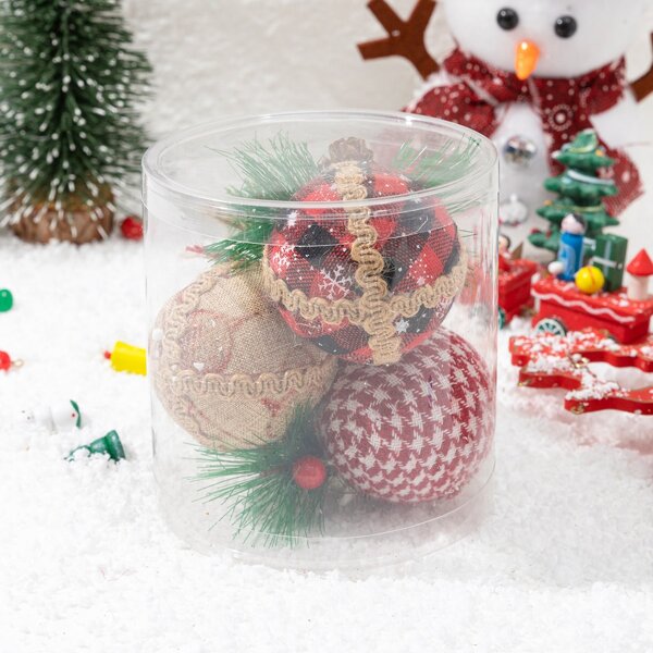

3pcs Christmas Decoration Ball, Multicolor