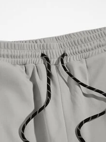 Manfinity RebelGame Men Slogan Graphic Joggers - Grey - View 3