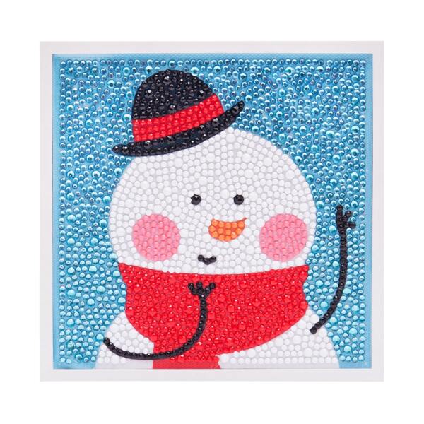 

Christmas Snowman DIY Diamond Painting With Frame, Multicolor
