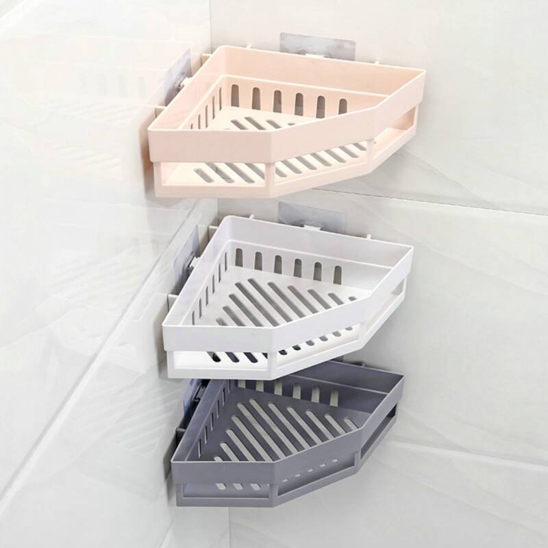 

1pc Solid Color Storage Rack, Multicolor