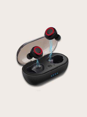 Auriculares inalámbricos de llamada clara con control de una tecla de media oreja