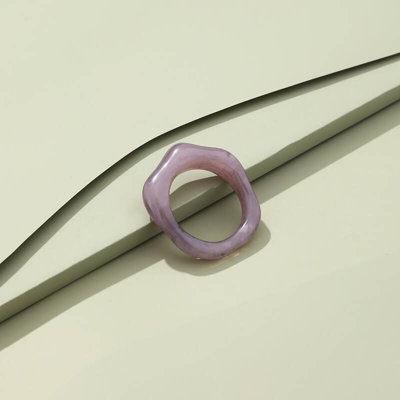 

1pc Simple Ring, Grey
